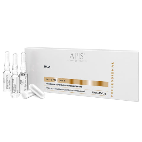 Masca pentru depigmentarea avansata a decolorarilor Depiq Pro System, 10x3 ml+10x0,7 g