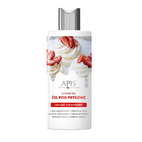 Gel de dus hidratant Creamy Strawberry, 300 ml