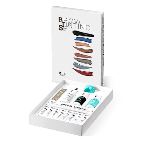 BROW TINTING SET - kit complet pentru vopsirea genelor si sprancenelor