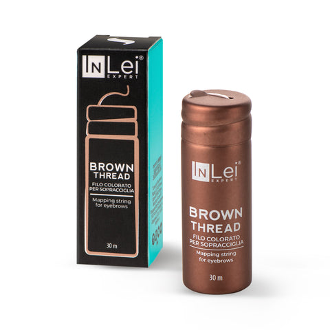 BROWN THREAD - fir maro pentru trasarea sprancenelor, 30 m