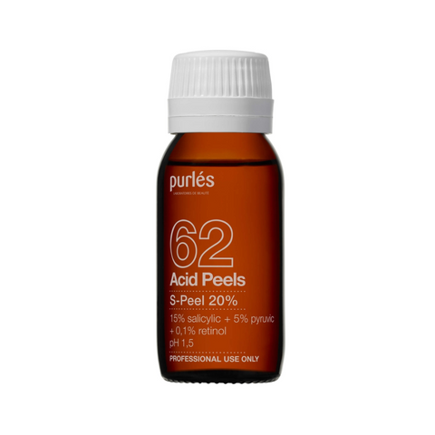 Purles 62 S-Peel 20% cu pH<1.5 (Salicilic 15%, Piruvic 5%, Retinol 0.1%), 60 ml