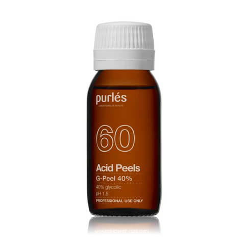Purles 60 G-Peel 40% cu pH<1.5 (Glicolic 40%), 100 ml