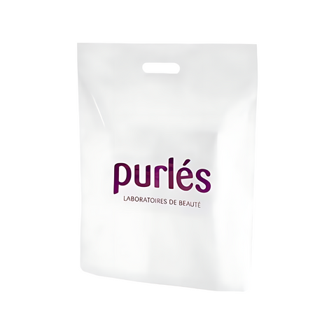 Punga din plastic cu logo Purles