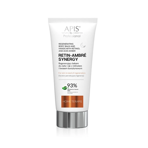 Balsam regenerant pentru corp si maini de noapte Retin-Ambre Synergy cu retinol si acid succinic, 200 ml