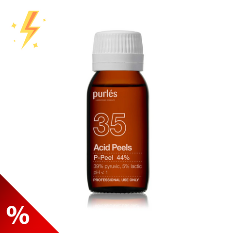Purles 35 P-Peel 44% cu pH<1 (Piruvic 39%, Lactic 5%), 50 ml (lichidare)
