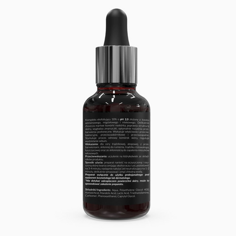 Mix de acizi azelaic, lactic si mandelic 30%, 30 ml