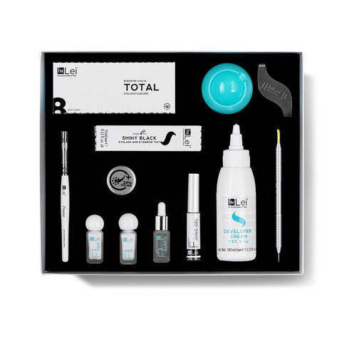 KIT LASH FILLER - tratament complet Profesional pentru curbarea, vopsirea, ingrosarea si alungirea genelor