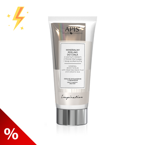 Oferta Peeling corporal anticelulitic Inspiration cu namol negru si lava vulcanica, 200 g (lichidare)