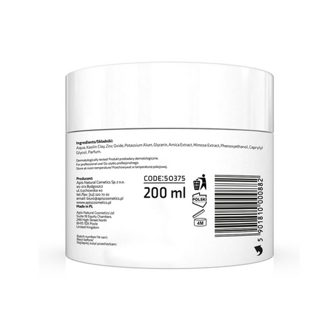 Masca astringenta cu argila alba si Zinc pentru diminuarea porilor dilatati, 200 ml
