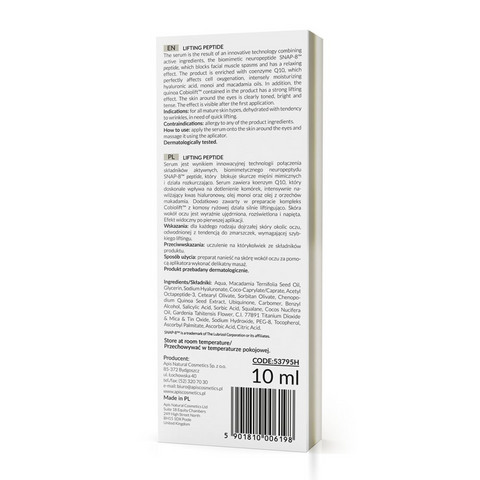 Ser pentru ochi lifting cu peptida SNAP-8, 10 ml