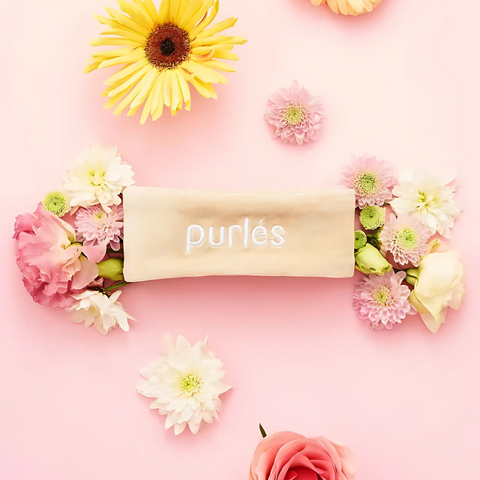 Bentita bej cu logo PURLES