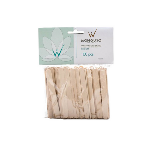 Spatule lemn pentru epilare Mediu Italwax, 100 buc