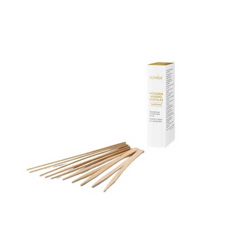 Spatule lemn pentru epilare Sprancene Glowax, 50 buc