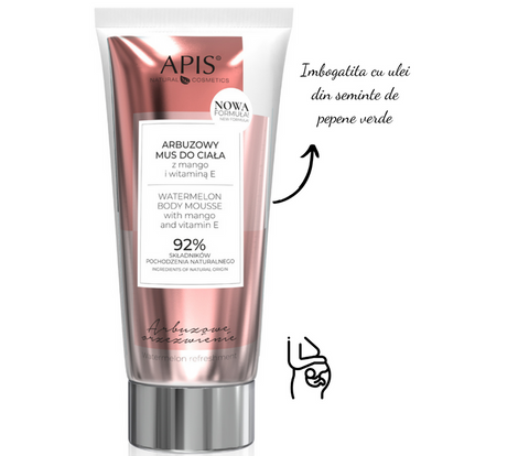 Kit complet Watermelon Refreshement by Apis cu pepene verde si vitamina E