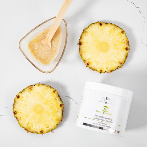 Kit corporal anticelulitic si fermitate Pina Colada cu ananas liofilizat