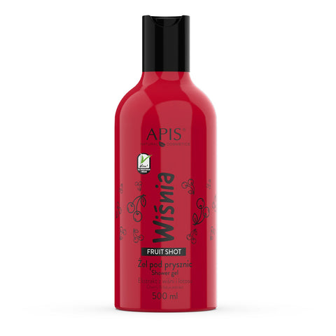 Gel de dus Fruit Shot, Cirese, 500 ml