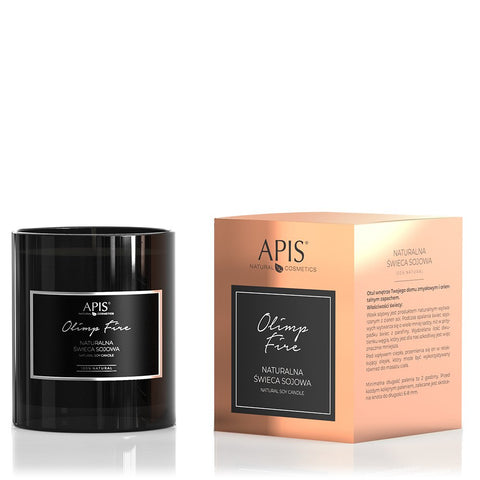 Lumanare naturala din soia Olimp Fire Aromaterapie si Masaj, 220 g