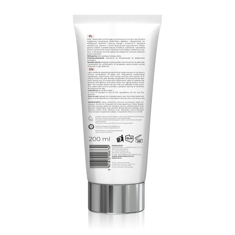 Spuma hidratanta pentru corp cu pepene rosu, mango si vitamina E, 200 ml