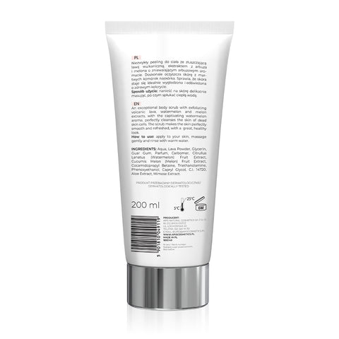 Gomaj hidratant pentru corp cu pepene verde si lava vulcanica, 200 ml