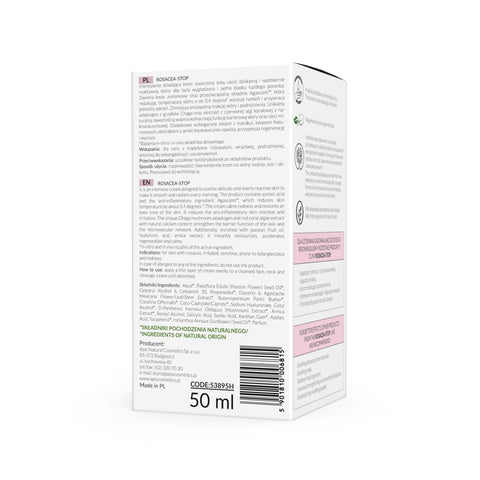 Crema intens calmanta de noapte Rozacee-Stop anti-roseata, 50 ml