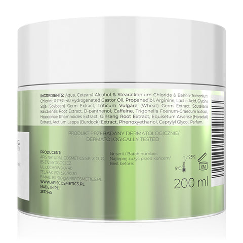 Masca fortifianta impotriva caderii parului Natural Solution, 200 ml