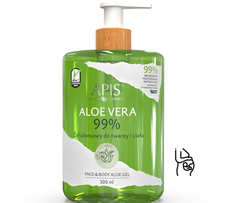 Gel hidratant si calmant 99% Aloe Vera pentru fata, corp si par, 300 ml
