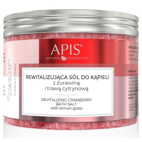 Sare de baie cu merisoare si lamaie, 650 g