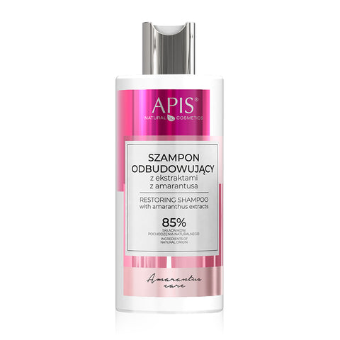 Sampon restructurant pentru parul degradat cu extract de amarant, FARA GLUTEN. FARA SLS/SLES, 300 ml