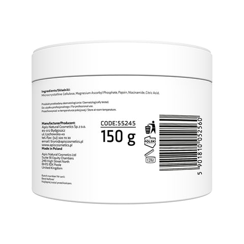 Pudra enzimatica iluminatoare Adeno-C Flash Glow cu vitamina C, 150 g
