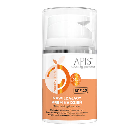 Crema de zi hidratanta Peachy Skin cu SPF 20 si extract de piersica, 50 ml
