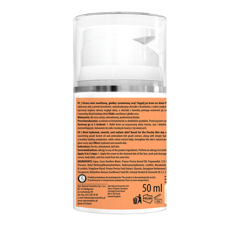Crema de zi hidratanta Peachy Skin cu SPF 20 si extract de piersica, 50 ml