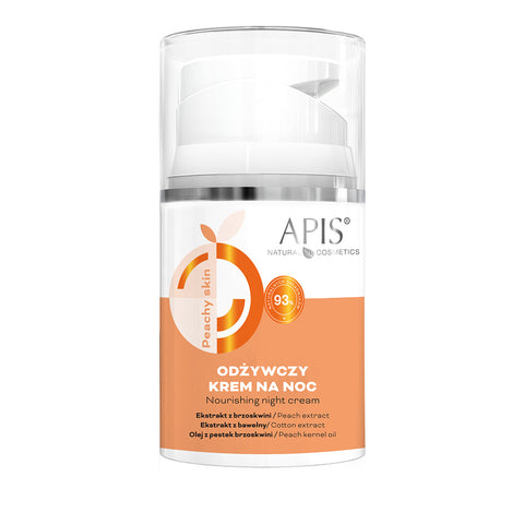 Crema de noapte hranitoare Peachy Skin cu extract de piersica, 50 ml