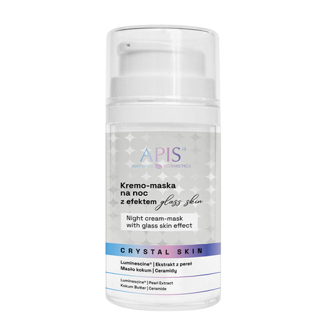 Masca crema de noapte Crystal Skin cu efect radiant si de "piele de sticla", 50 ml