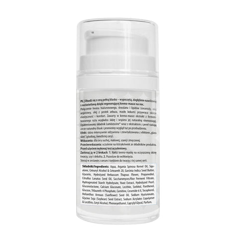 Masca crema de noapte Crystal Skin cu efect radiant si de "piele de sticla", 50 ml