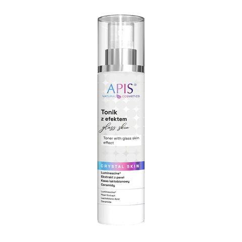 Lotiune tonica spray iluminatoare Crystal Skin cu efect radiant si de "piele de sticla", 150 ml