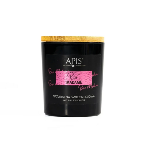 Lumanare naturala din soia Rose Madame pentru Aromaterapie si Masaj, 150 g