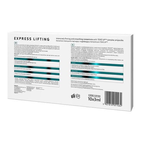 Fiole sterile concentrate Express Lifting pentru lifting instant, 10 x 3 ml