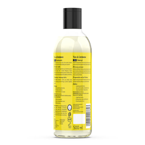 Gel de dus Harmony Shot cu extract de cardamon si yuzu, 500 ml