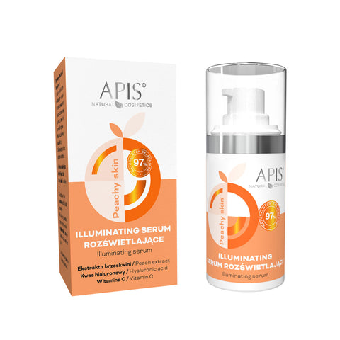 Ser iluminator Peachy Skin Glow cu extract de piersica, 15 ml
