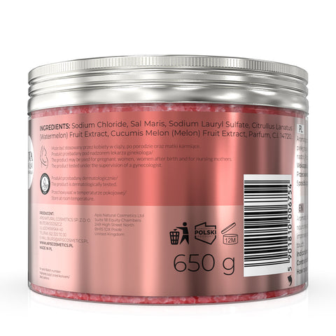 Sare de Baie vitaminizanta cu pepene verde si galben, 650 g