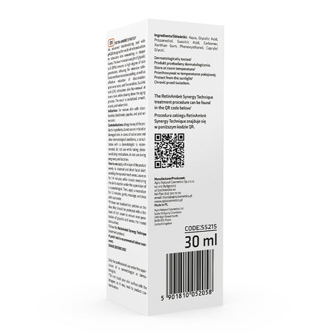 Acid Peel Retin-Ambre Synergy cu acid glicolic 15% si acid succinic 2%, 30 ml