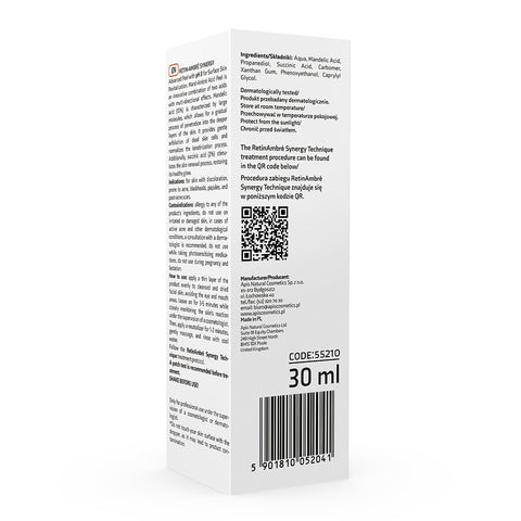 Acid Peel Retin-Ambre Synergy cu acid mandelic 15% si acid succinic 2%, 30 ml