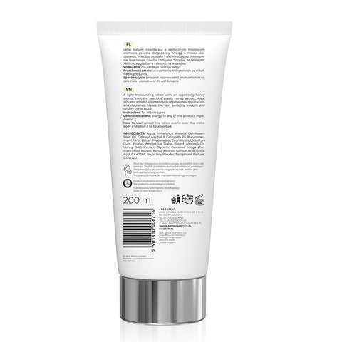 Nectar pentru corp Wealth of Honey cu laptisor de matca, miere si ulei de migdale, 200 ml