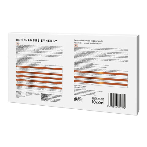 Fiole multifunctionale Retin-Ambre Synergy cu retinol, 10 x 3 ml