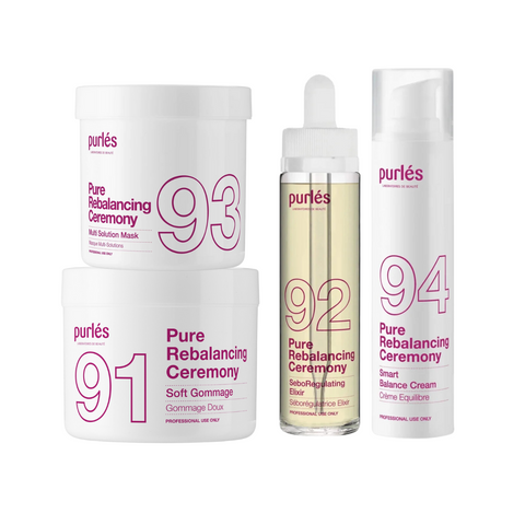 Kit complet Pure Rebalancing Ceremony by Purles pentru ten gras si mixt