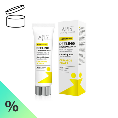 Peeling hidrogel Ceramide Power cu acizi 4% AHA, 100 ml (desigilat)