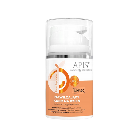 Crema de zi hidratanta Peachy Skin cu SPF 20 si extract de piersica, 50 ml