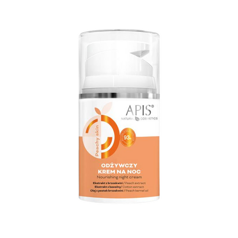 Crema de noapte hranitoare Peachy Skin cu extract de piersica, 50 ml