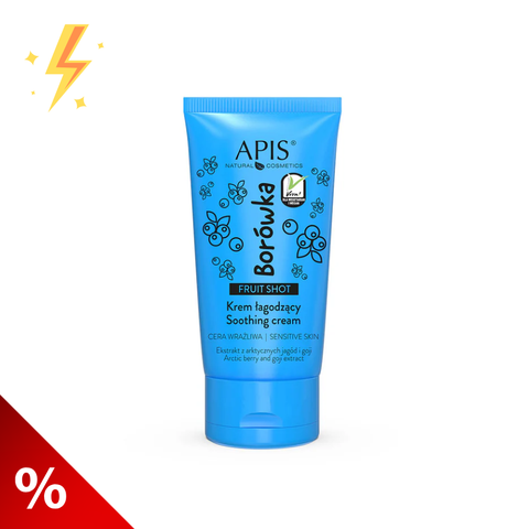 Crema calmanta de zi si noapte Fruit Shot cu extract de coacaze, 50 ml (lichidare)