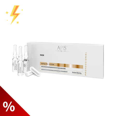 Masca pentru depigmentarea avansata a decolorarilor Depiq Pro System, 10x3 ml+10x0,7 g (lichidare)